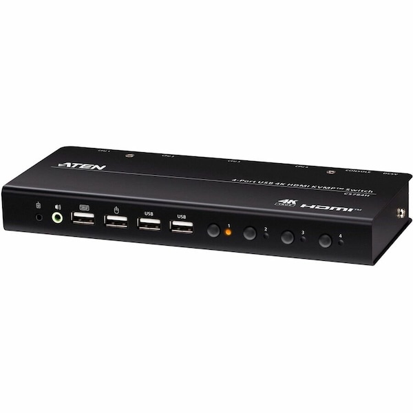 Aten 4-PORT USB 4K HDMI KVMP SWITCH CS784H - main