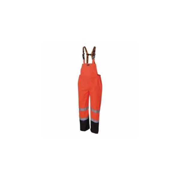 Pioneer 5404AU/5405AU HV 300D Ripstop Waterproof Safety Bib Pant, Medium, Orange 852-V1200451U-M - main