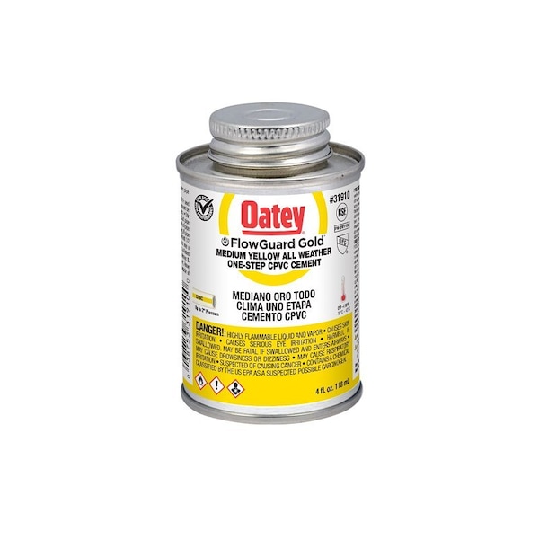 Oatey FLOWGARD GOLD CPVC1 STEP-4 OZ CEMENT 31910 - main