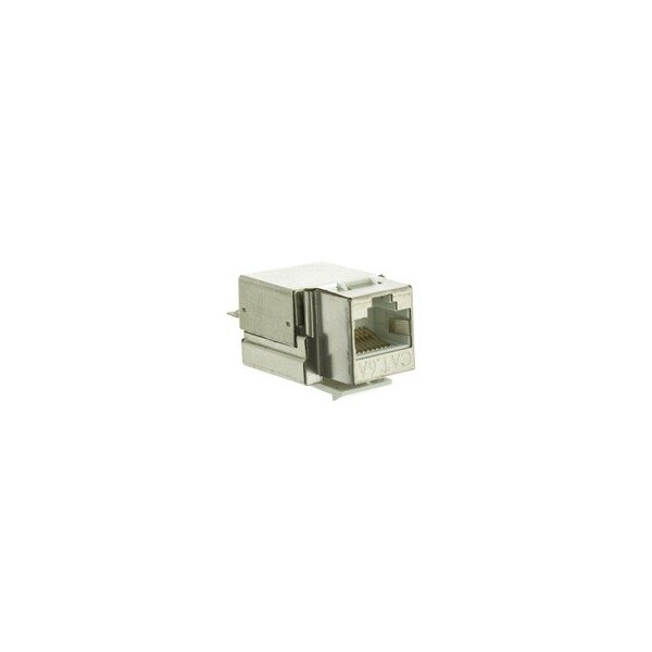 Cable Wholesale Slimline Shielded Cat6a Keystone Jack, RJ45 Female to 110 Punch Down 33X6-520 - main