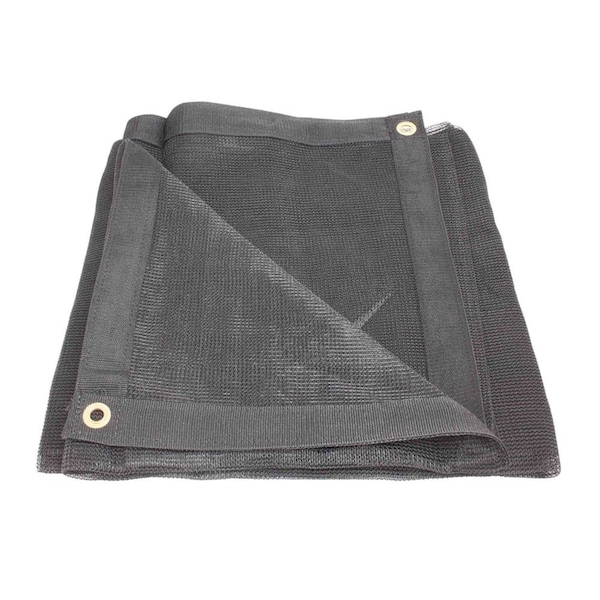Mytee Products 20 ftx50 ft Black Heavy Duty 70% Shade Mesh Tarp for Outdoor with Grommets 6 Oz MT20-50 - main
