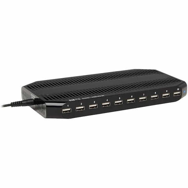 Eaton Tripp Lite Series 10-Port USB Charging Station with Adjustable Storage, 12V 8A 96W USB U280-010-ST - main