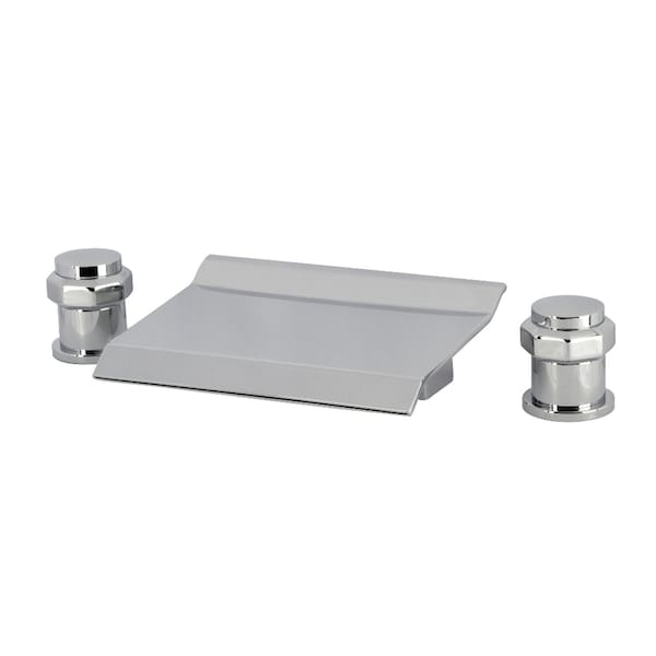 Kingston Brass Two-Handle Deck Mount Waterfall Roman Tub Faucet, Polished Chrome LS2241AR - main