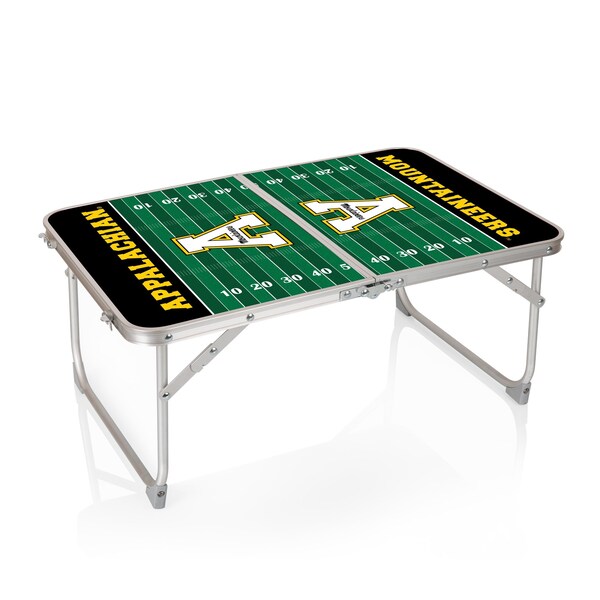 Picnic Time Family Of Brands App State Mountaineers - Concert Table Mini Portable Table, Charcoal Wood Grain 843-00-141-794-0 - main