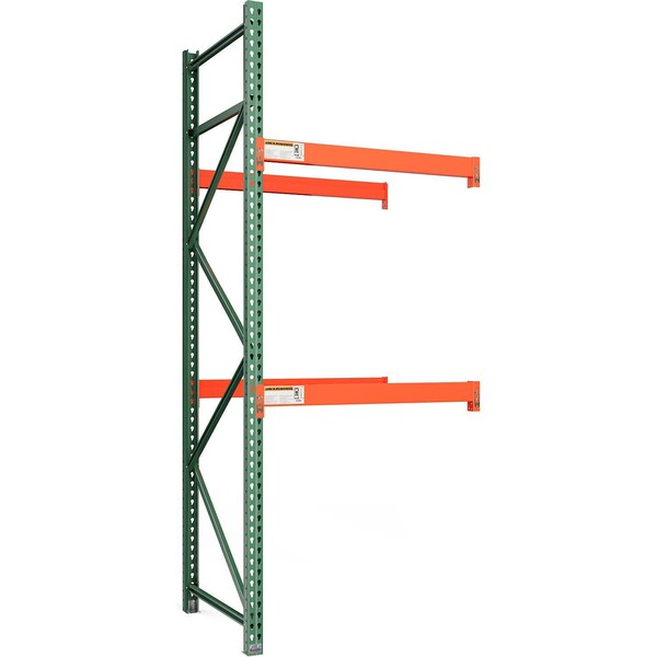 Global Industrial Bolted Teardrop Pallet Rack Add-On 48"W x 48"D x 120"H, 6590 lbs Shelf Cap 796601NA - main