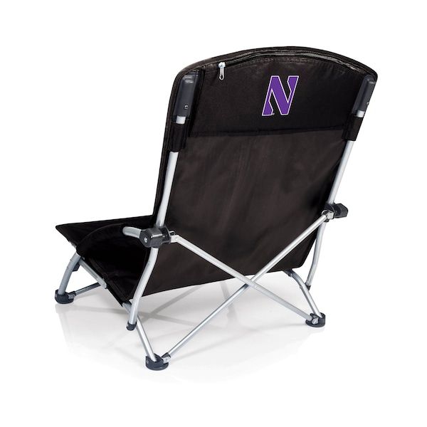 Picnic Time Family Of Brands NCAA Northwestern Wildcats Tranquility Beach Chair with Carry Bag 792-00-175-434-0 - main