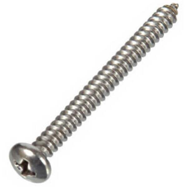 Hillman Sheet Metal Screw, Round Head Phillips Drive, 100 PK 598375 - main