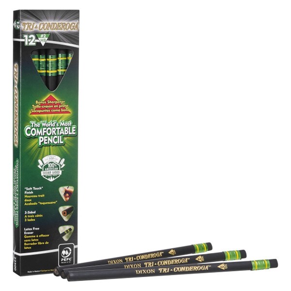 Lyra Tri-Conderoga 3-Sided Pencils with Sharpener, 12PK X22500 - main