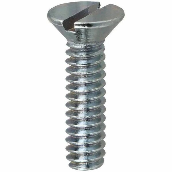 Dottie 1/4"-20 x 2 in Slotted Flat Machine Screw, Zinc Plated Carbon Steel, 50 PK FM142 - main