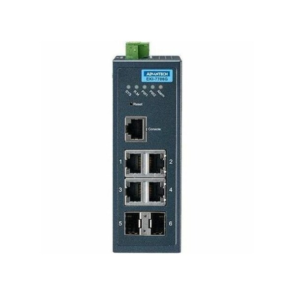 Advantech 4Ge + 2Sfp Managed Ethernet Switch Wide Temp EKI-7706G-2FI-AE - main