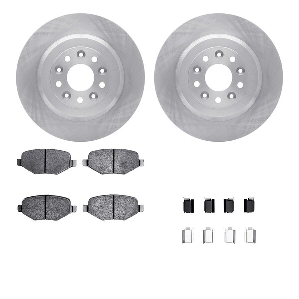 Dynamic Friction Co DFC Brake Rotor with 5000 Brake Pads and Hardware Kit 6512-99190 - main
