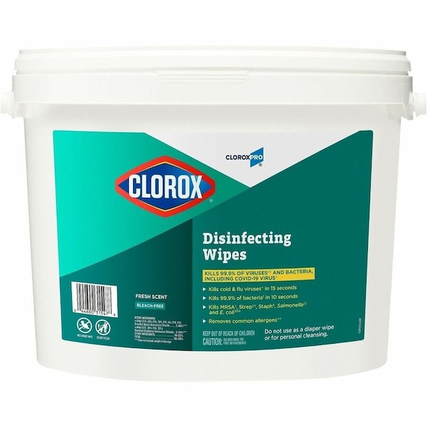 Clorox Disinfecting Wipes, Canister, 7 x 7", Fresh 31547 - main