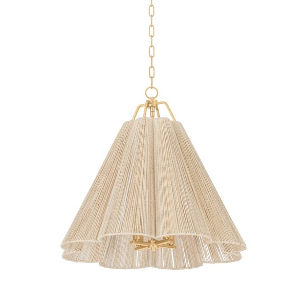 Troy Lighting Sonoma 4 Light Pendant 27.5 In. Vintage Gold Leaf F3428-VGL - main