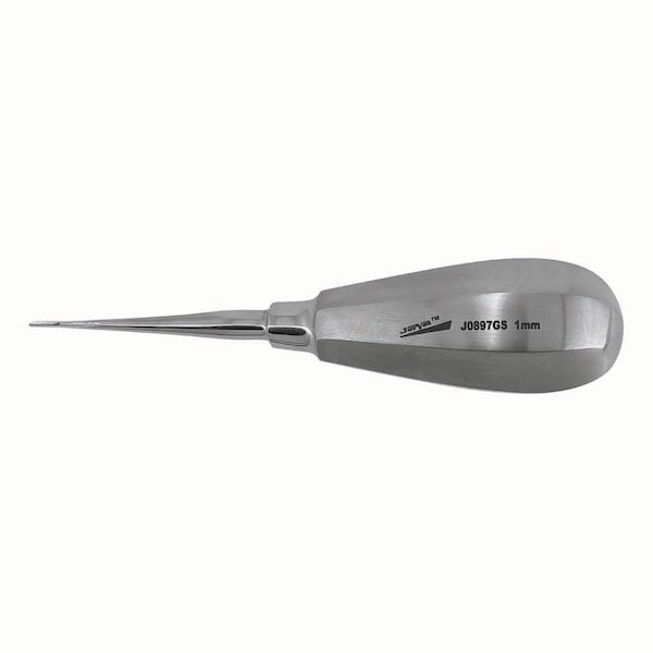 Jorgensen Laboratories Dental Elevator Straight Tip Stubby Handle - 1.0mm J0897GS - main