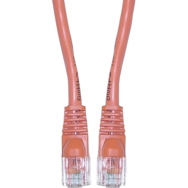 Cable Wholesale Cat5e Orange Copper Ethernet Patch Cable, Snagless/Molded Boot, POE Compliant, 5 foot 10X6-03105 - main