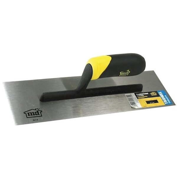 M-D Building Products Finishing Trowel, 14 in L Blade, 4 in W Blade, Steel Blade, Comfort Grip Handle, Thermoplastic Handle 20062 - main