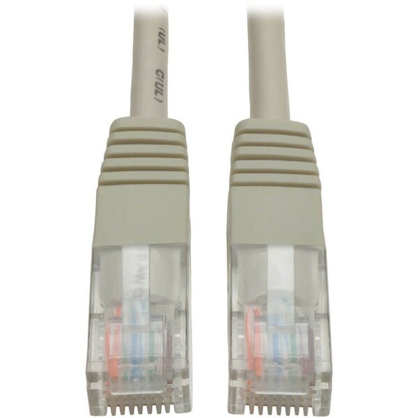 Eaton Tripp Lite Series Cat5e 350 MHz Molded UTP Ethernet Cable RJ45 M/M, PoE - Gray, 4 ft. 1.22 m N002-004-GY - main