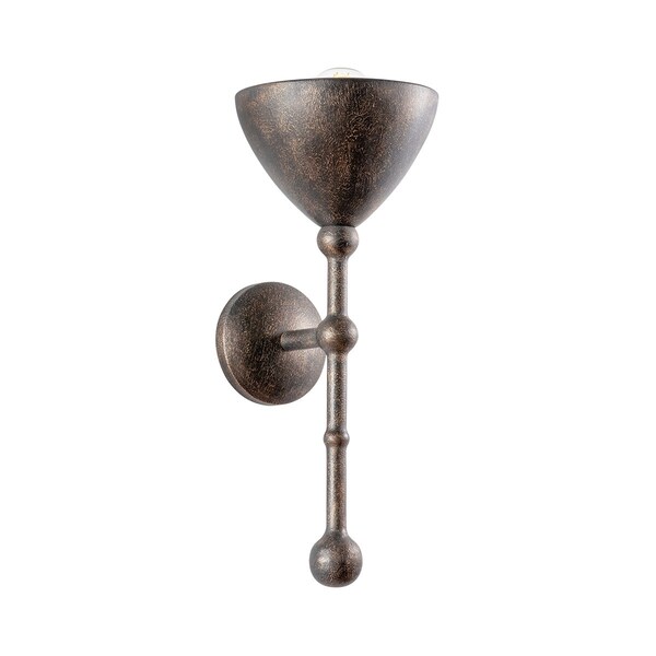 Troy Lighting Vishal 1 Light Wall Sconce, Black Patina Gold, 7.75 In x 18.5 In B2319-BPG - main