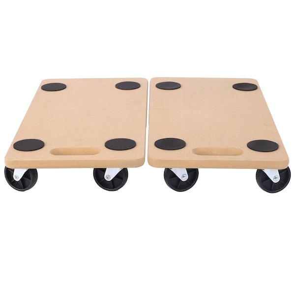 Wrightmaster Heavy Duty Furniture Moving Dolly - Durable Wood Rolling Dolly with Wheels, 500 lbs Capacity 2pcs ZR-W46577450 - main