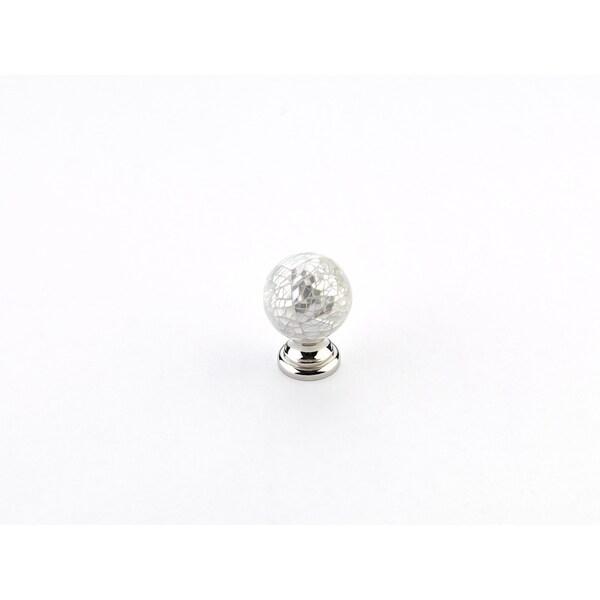 Schaub 1-1/4in Symphony Cabinet Knob Mother of Pearl Polished Nickel Finish 857-MOP-PN - main