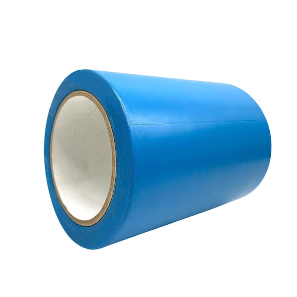 Wod Tape PVC, Light Blue, 6 inch (144mm) W., 5 mil Thickness, 8 PK WOD VTC605-06000-8-60-LBL - main