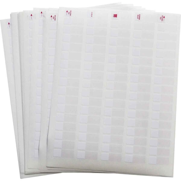 Brady JetTab Self-Laminating Vinyl Lbls 1.38 in H x 0.5 in W White, Clear 38/PK, 38PK JET-29-117-3 - main