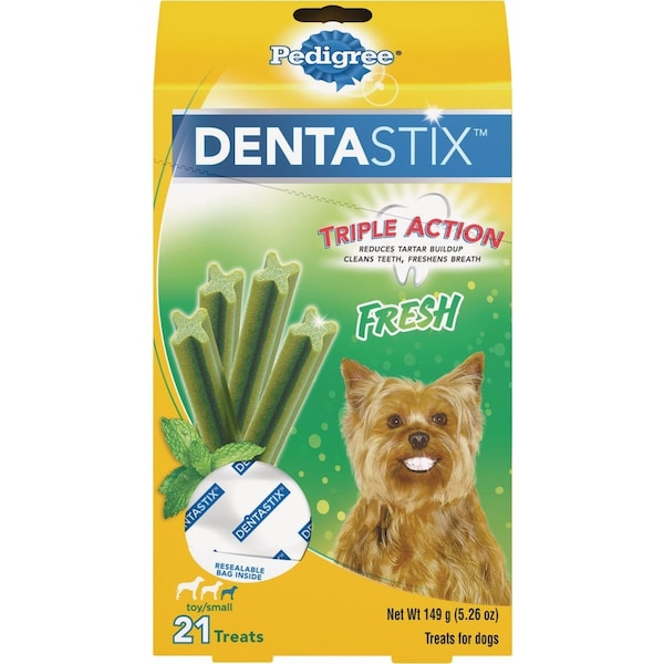 Pedigree Dentastix Toy Dog Fresh Dental Dog Treat, 21PK 797000 - main