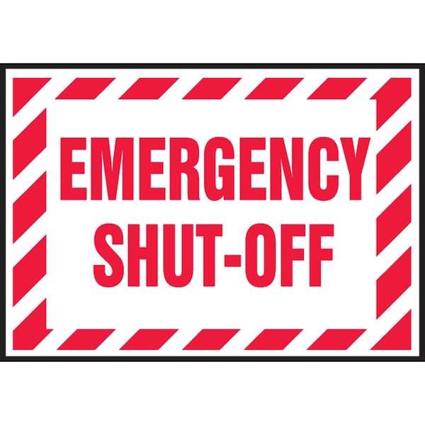 Accuform ELECTRICAL SAFETY LABEL EMERGENCY LELC912VSP - main