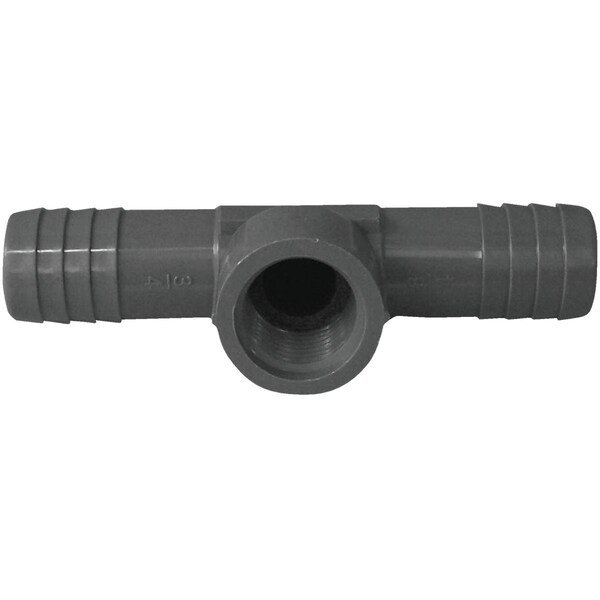 Boshart 3/4'' x 3/4'' x 1/2'' FIP Combination Polypropylene Insert Tee UPVCFRT-070705 - main