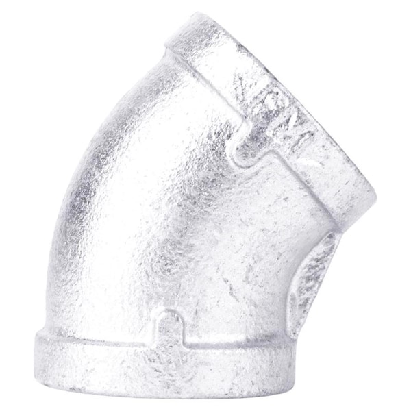 B & K 1-1/2 in. FIP each X 1-1/2 in. D FIP Galvanized Malleable Iron 45 Degree Elbow 311UE45-112 - main