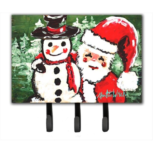 Carolines Treasures Friends Snowman And Santa Claus Leash Or Key Holder MW1167TH68 - main
