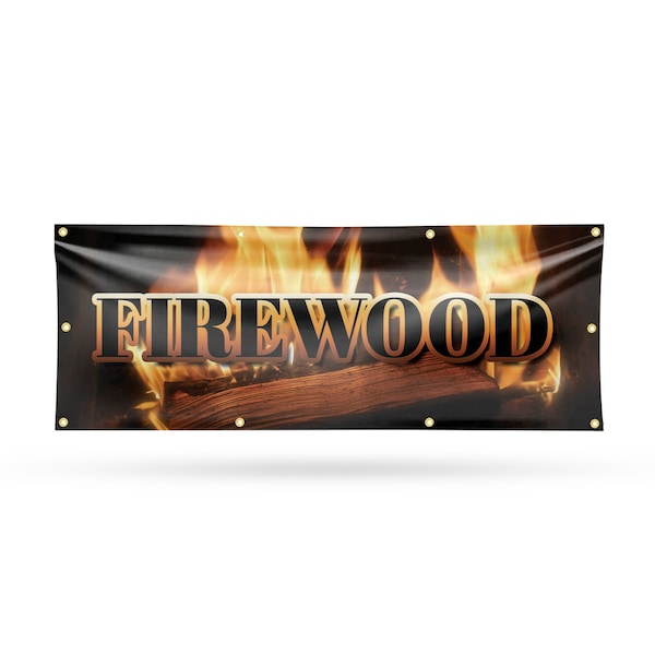 Signmission Firewood, 36 Inch x 96 Inch, Vinyl Banner B-96-30627 - main