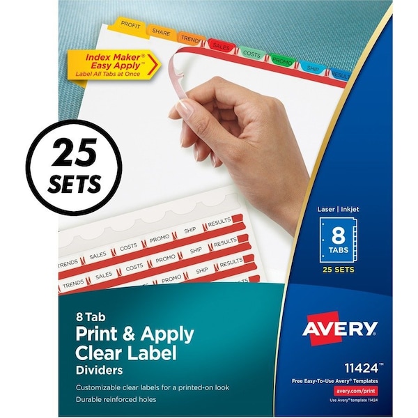 Ave ry Index Maker Index Divider, 200PK AVE11424 - main