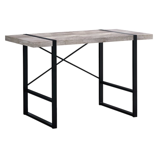 Homeroots 49" Taupe and Black Computer Desk 333474 - main