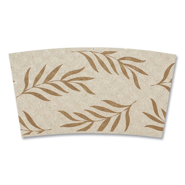 World Centric Hot Cup Sleeves, Fits 8 oz Cups, Natural, 1000PK SL-PA-ME - main