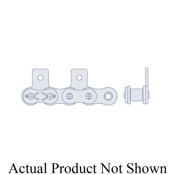 Hkk Chain HKK Riveted Single Pitch Standard w/SA-1 Att Every 2nd P on Pin Link, .75P, .469 Dia x .5 W RC060RSA1E2P - main