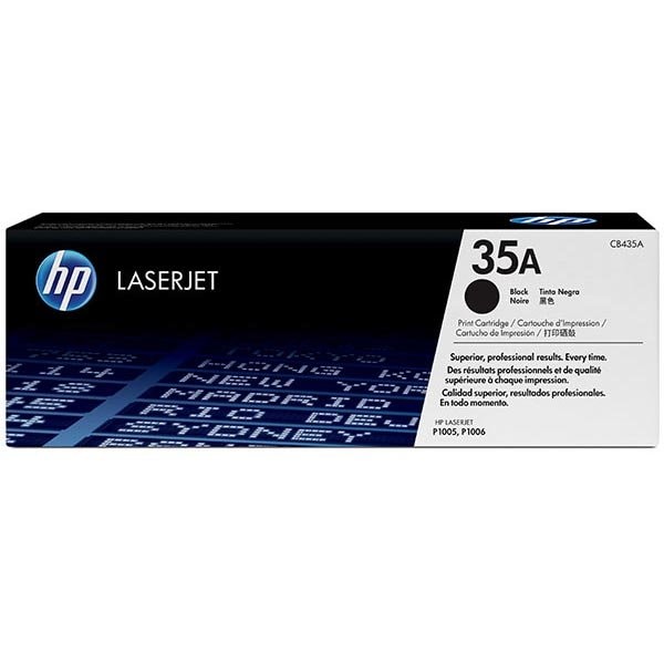 Hp 35A (CB435A) Black Original LaserJet Toner Cartridge (1,500 Yield) CB435A - main