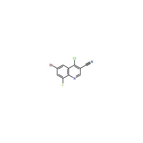 Ak Scientific 6-Bromo-4-chloro-8-fluoroquinoline-3-carbonitrile (100mg), CAS 886362-71-6 4449AC-100mg - main