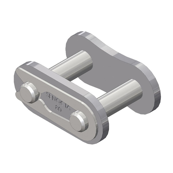 Senqcia Inspire Series SBR 80CLSC Single Strand Spring Clip Connecting Link, 80 chain, 1P, 1.4 OAW, .312 Pin S-80CLSC - main