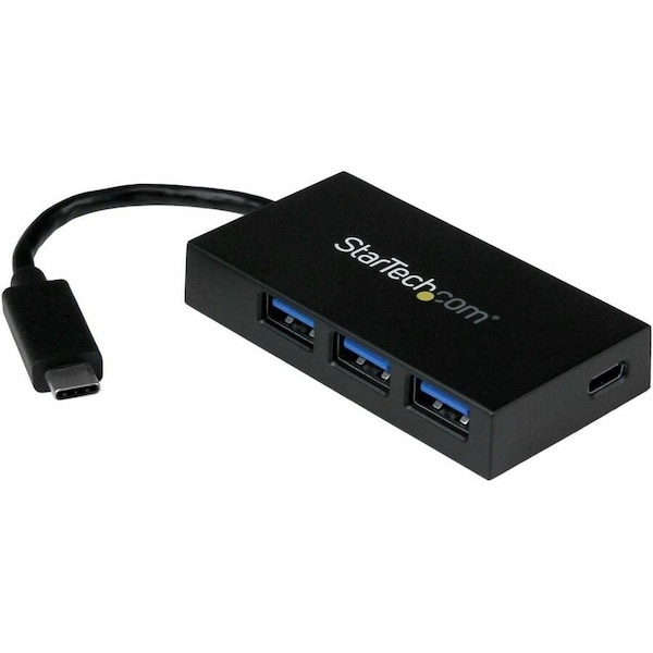 Startech.Com 4 PORT USB C HUB - USB-C TO 1X USB-C AND 3X USB-A - USB 3.0 HUB 5GBPS HB30C3A1CFB - main