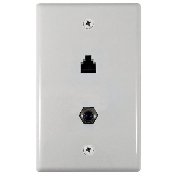 Amerelle Wallplate, White, Flush Mounting VW6ERG6W - main