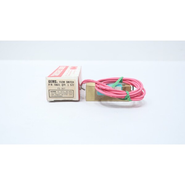 Gems FLOW SWITCH 120-240V-AC 0.25GPM 1/4IN NPT FS-927 70821 - main