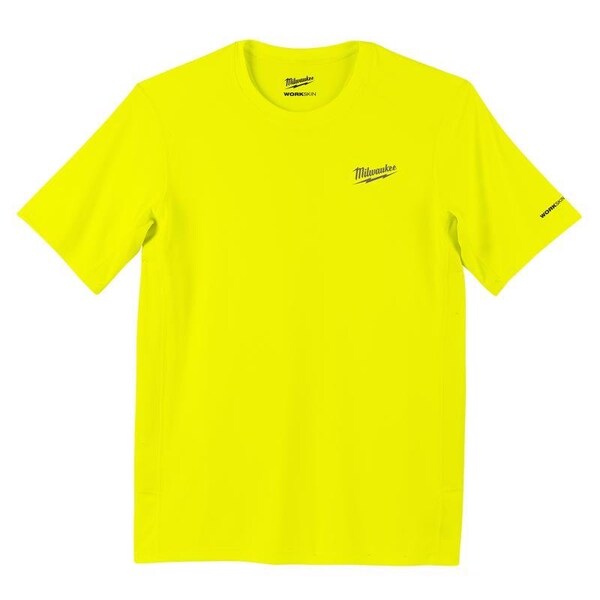 Milwaukee Hand Trucks Workskin M Short Sleeve Unisex Crew Neck Yellow Shirt 414HV-M - main