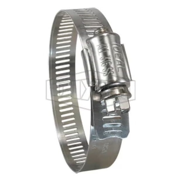 Dixon Worm Gear Clamp, 3-1/16 to 5 in Hose Clamp, SS Band, 316 SS Bolt, Domestic MGC72 - main