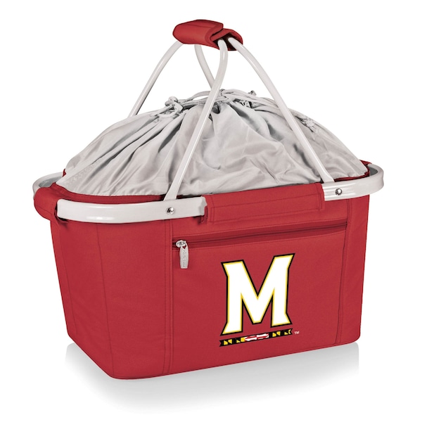 Picnic Time Family Of Brands NCAA Maryland Terrapins Metro Shopping Basket - Insulated Picnic Basket 645-00-100-314-0 - main
