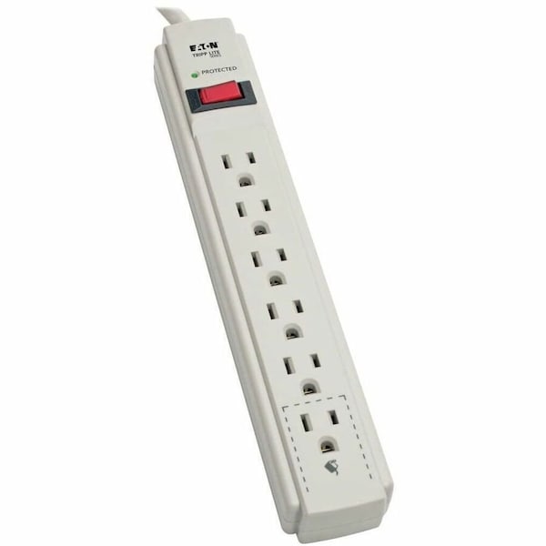 Tripp Lite Surge Protector, White, 4 ft, 15 A TRPTLP604 - main