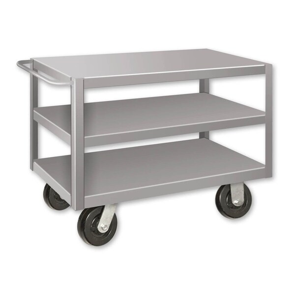 Pucel Extra Heavy Duty Shop Truck, 34 in W x 72 in D x 36 in H, Light Blue ET-3472-3S - main