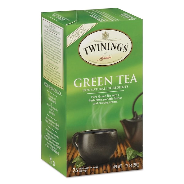 Twinings Tea Bags, Green, 1.76 oz, 25PK TNA51732 - main