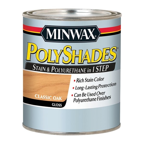 Polyshades 1 Qt Classic Oak Wood Stain And Polyurethane, Gloss 61470 - main