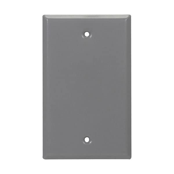 Crouse-Hinds Eaton Crouse-Hinds series weatherproof blank outlet cover, 10PK TP7292 - main